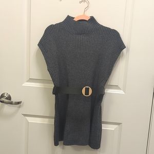 Split Hem Sweater Vest